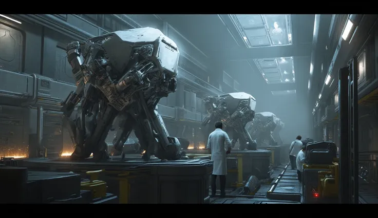 Ultra-photorealistic sci-fi masterpiece – 16K HDR

🚀 Scene: A FUTURISTIC ASSEMBLY AND SETTING FACTORY FOR AUTOMATIC SOLDIERS MAD...
