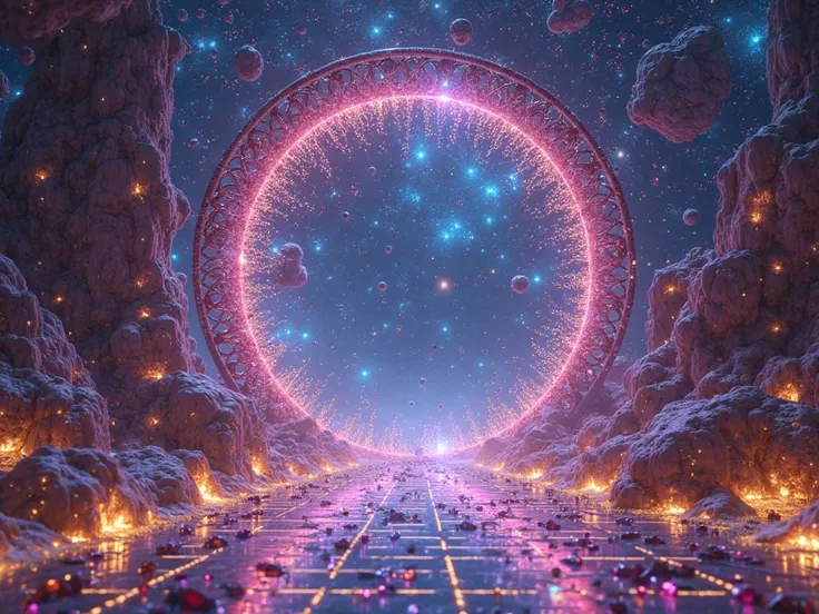 "A fascinating interdimensional portal, where Polkadot's shining prismatic parachain bridges pulsate with sapphire and amethyst ...