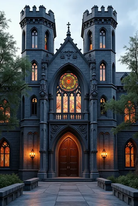 **Majestic Facade of a Sublime Gothic Style Event Hall**  

### **1. Architectural Grandeur**  
- **Colossal Structure**: Aa imp...
