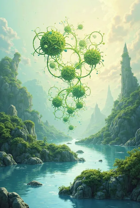 A graphic showing the relationship between nanotechnology and green chemistry