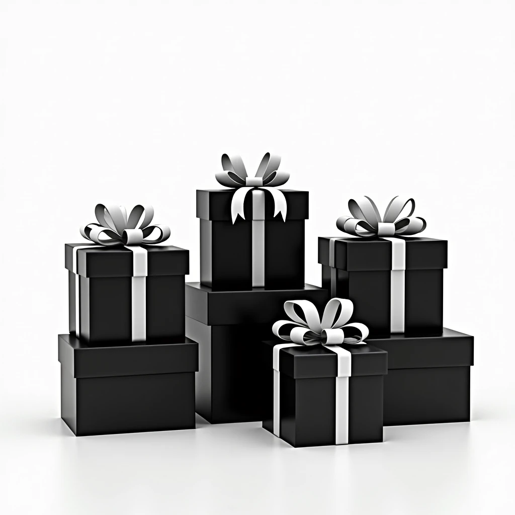  gift boxes for five sillouette style
