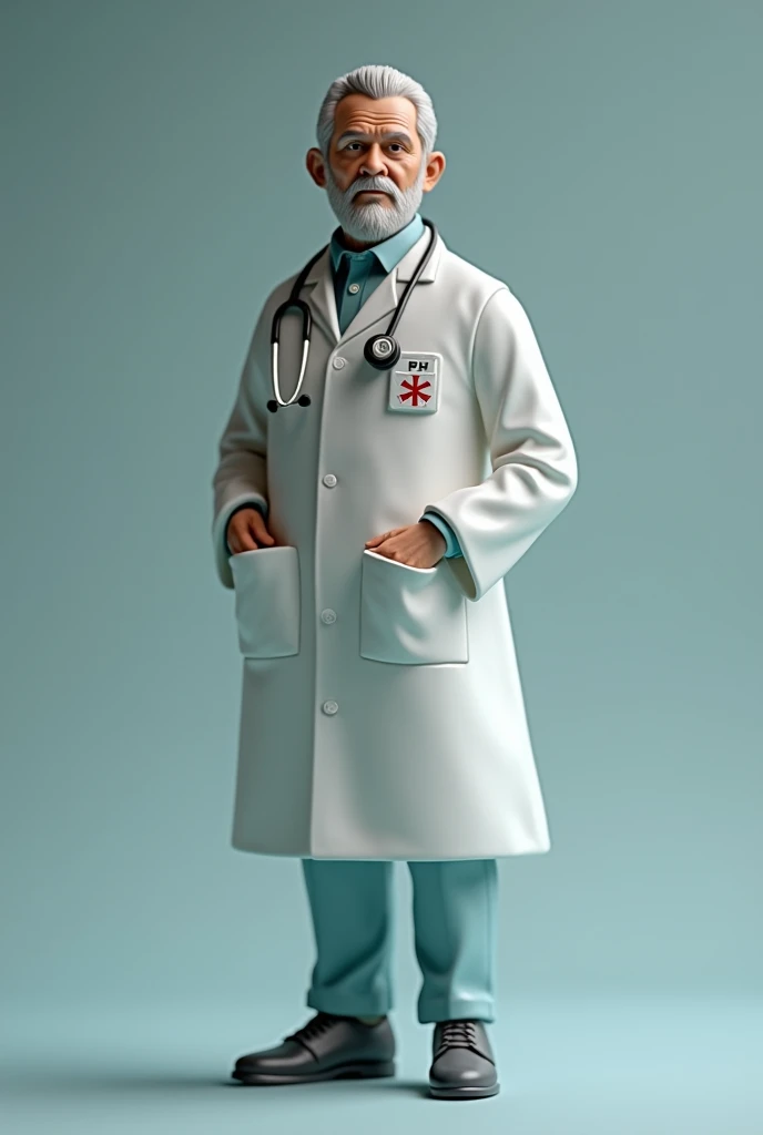 Can you generate me a figurine of a doctor in a cover?
