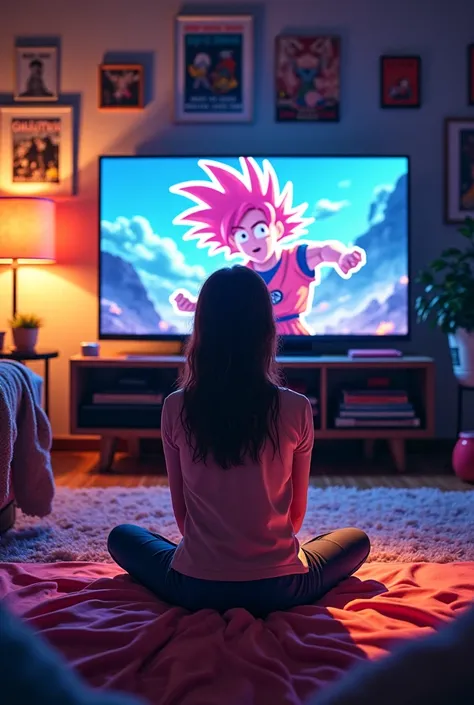 Create Emma Mayers watching Dragon Ball, Specifically the Goku Black saga 