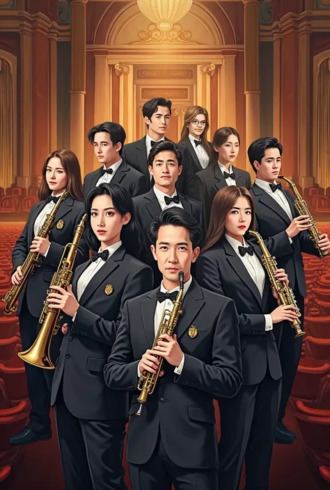 Proffesional wind orchestra poster real academic 