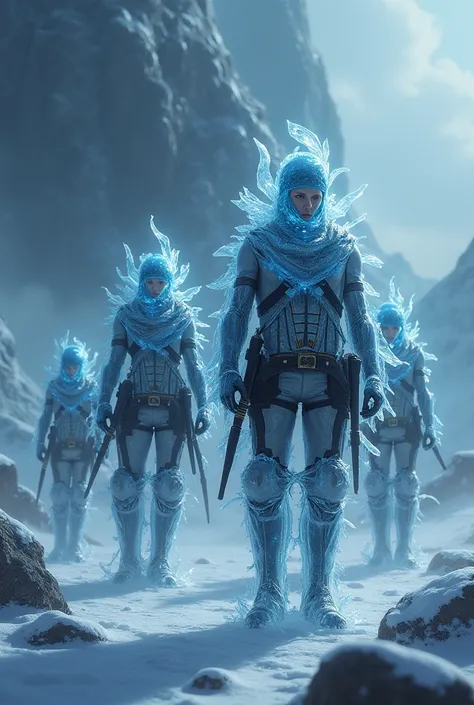 Attack on titan with out gear but gears are skinned with ice