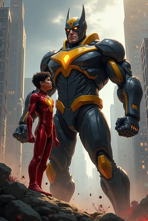 Invincible vs conquest. From the show but reimagined. But accurate suits 