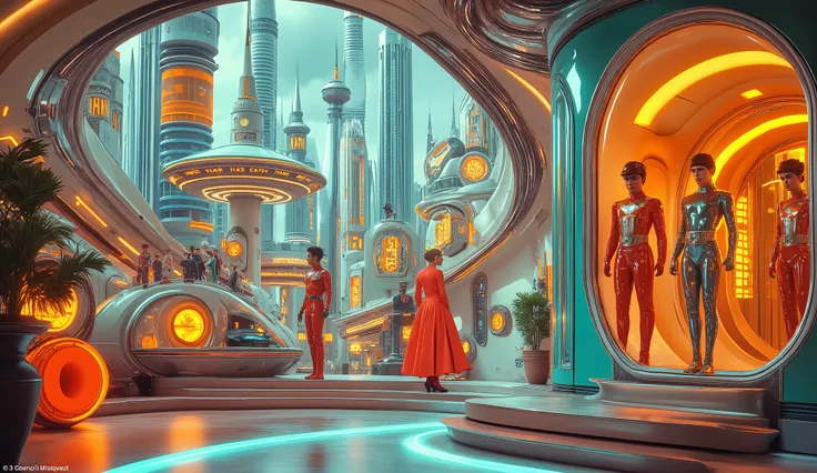 technicolor movie, retro50s_style, aidmamj6.1, futuristic,
