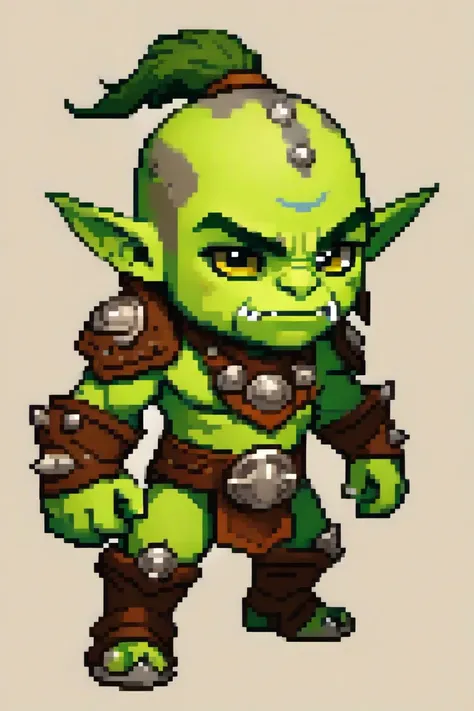 SD ratio, full body, drawing chibii cartoon, WOW character, dofus character, DOTA character,orc warrior