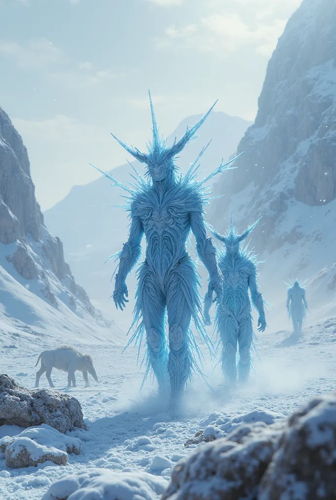generate the frosty A I S in the same icy, Frozen/Ice Age-inspired style