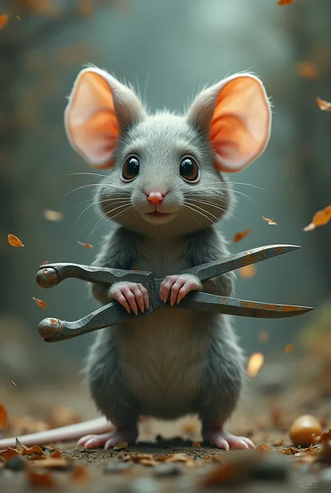 cree moi une souris moitier ciseaux
