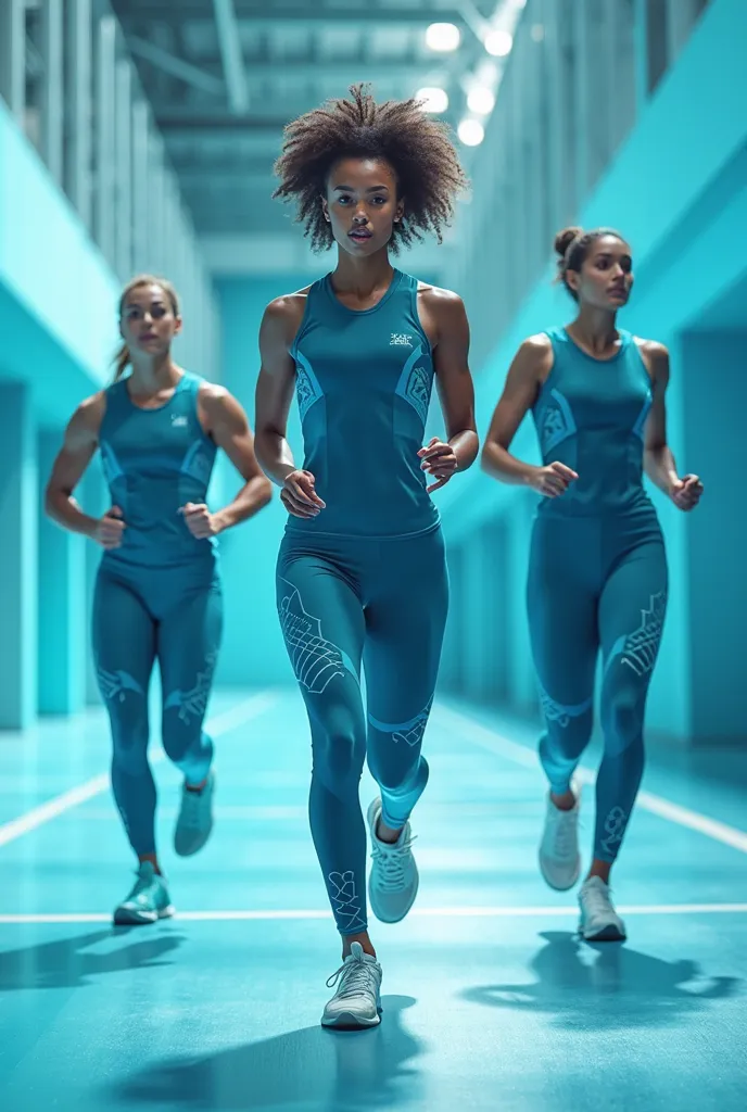 steel blue and turquoise sports jumpers, What is used to play, Let it be both for women and men