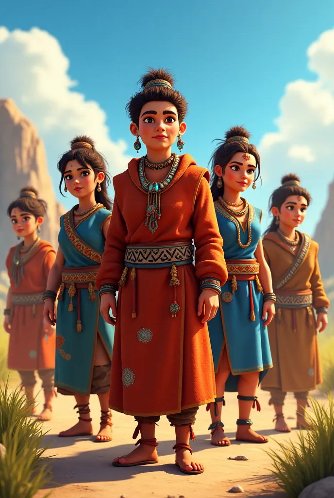 
Each tribe began to have special images:
Leaders wore colorful jewelry and clothes,  elements to be recognizable .   medieval t...