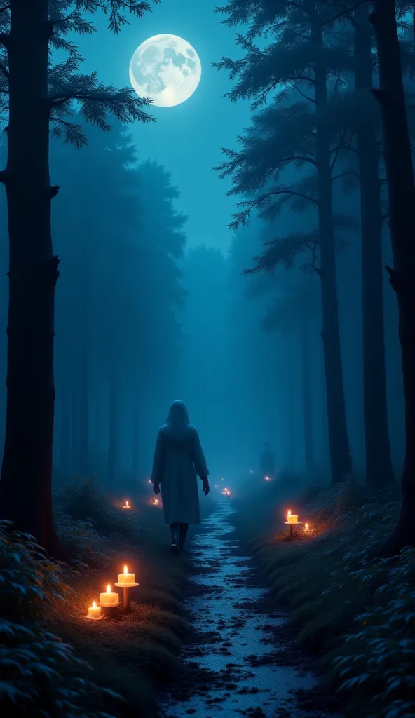  Create image In the cold night...  
(SFX: wind whistling between trees)  
When the wind blows hard...  
And the full Moon watch...