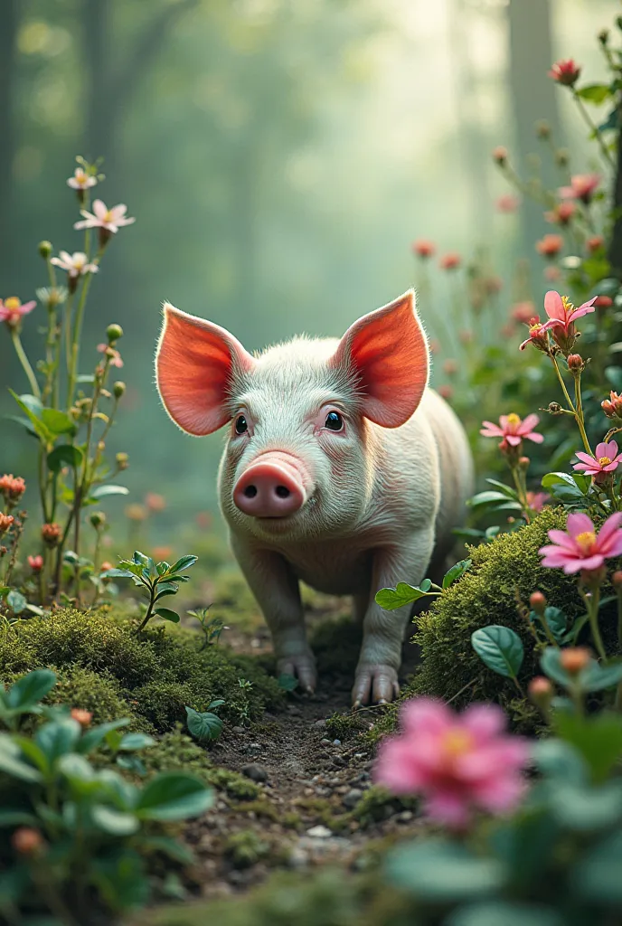 create me a combined color of eco algae and pigs 