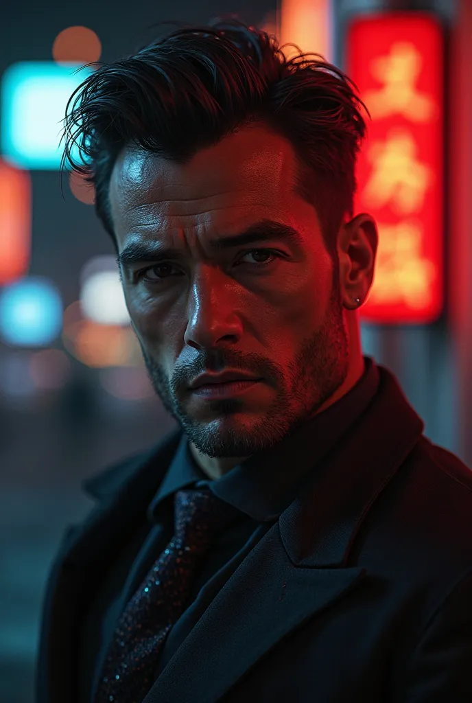 The man is handsome and cool
