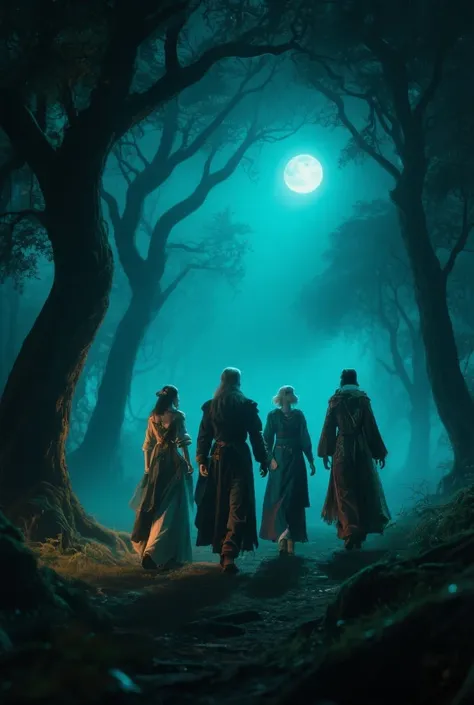 They are the characters in my novel, to create them walking together in the woods at night