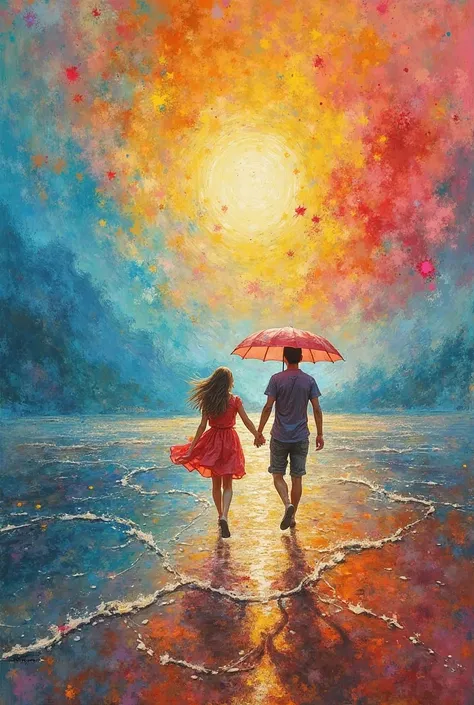 Create an image with a glibi design of this poem 

Happiness in Creativity"

In art , where imagination flies,
happiness is felt...