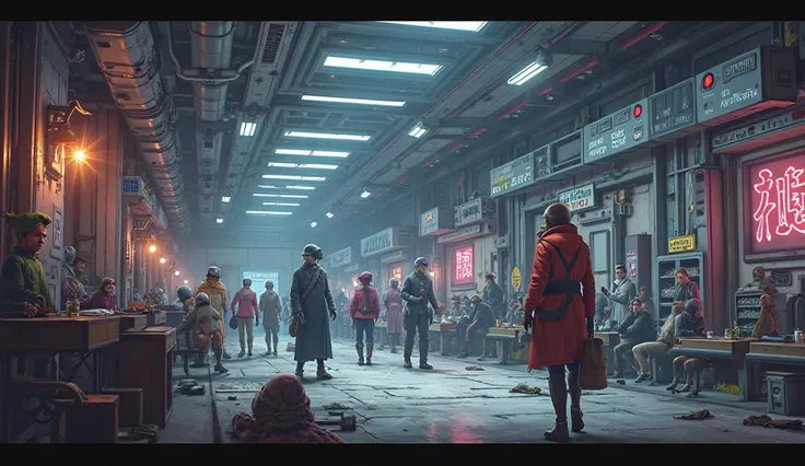 Background : What is the setting? Is it indoors, outdoors, futuristic, or something else?
Foreground Elements : What objects or ...