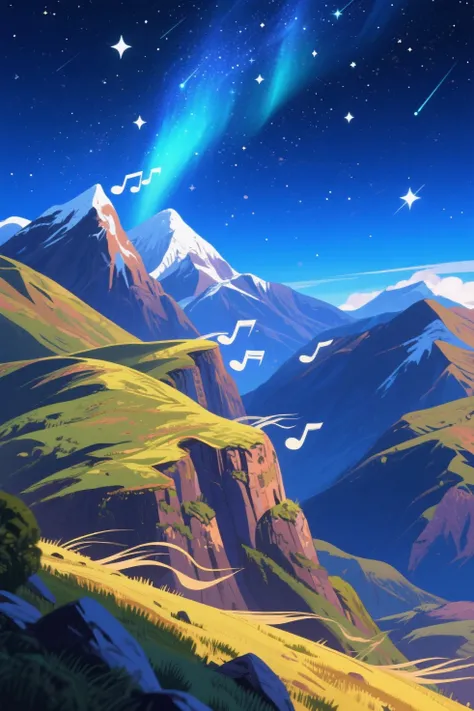 
high in the Andes, Where the wind sings the hills and the stars seem to rub against the mountains in an animated version