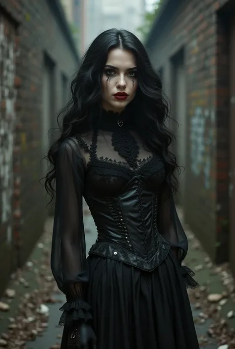 realistic goth girl