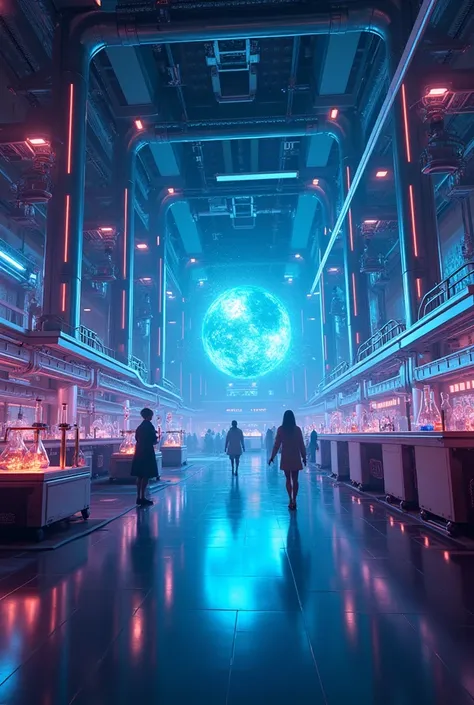 Make me a science fair thumbnail background 