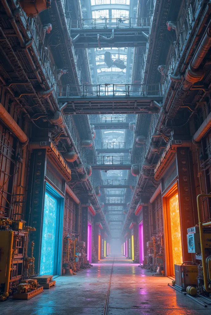 Monster INC door warehouse with the aesthetics of the very detailed film
