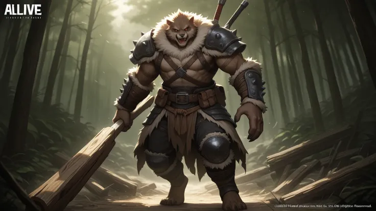 wood,Alive, carries a weapon,funny