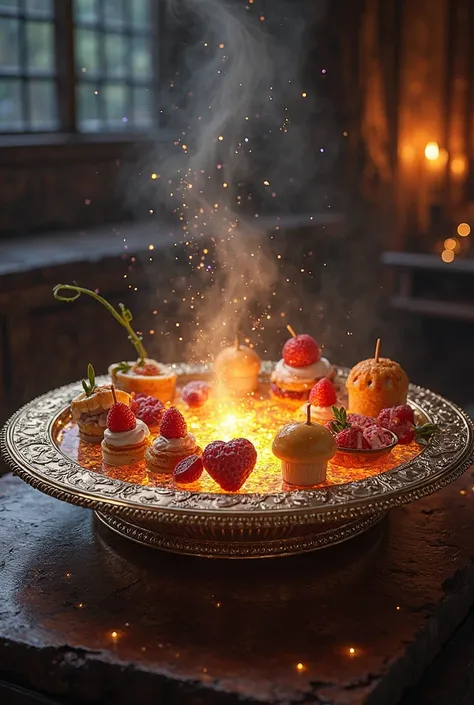FOOD PLATTER WITH MAGIC LIQUID