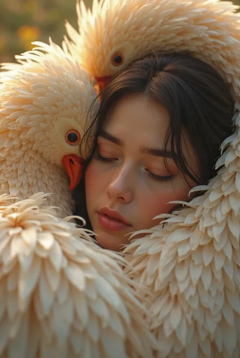I'll see her with her head in my feathers