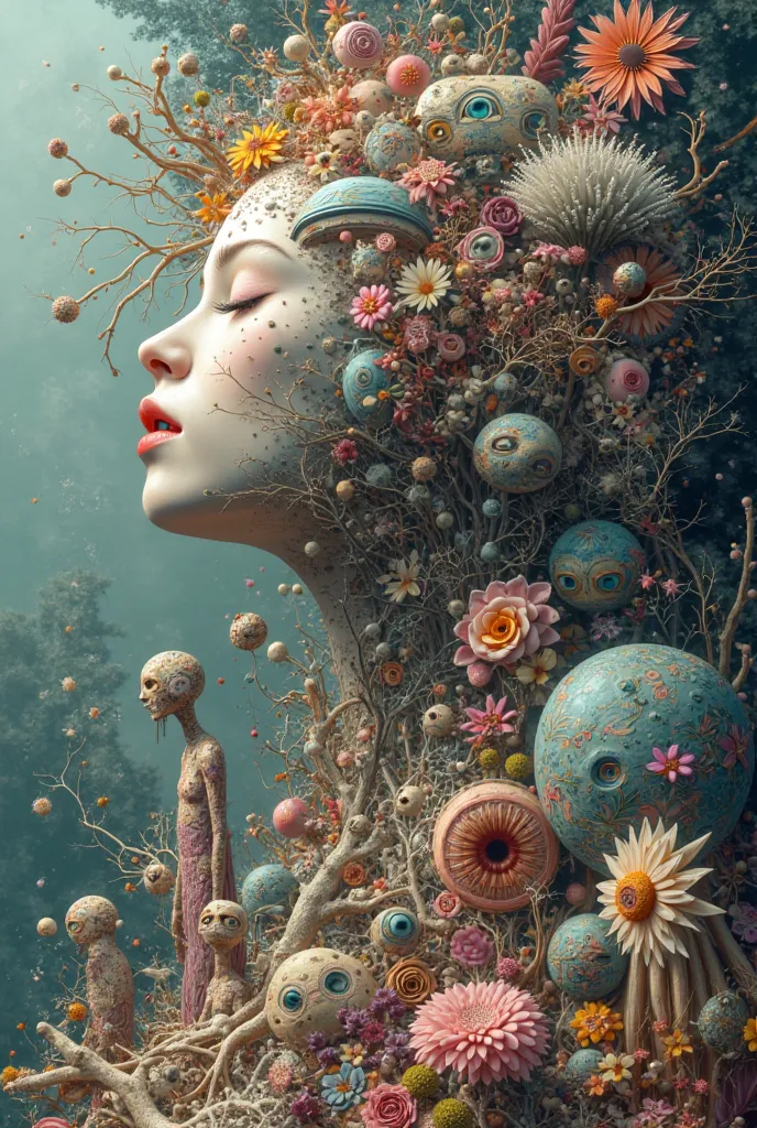 It combines all the images created by artificial intelligence into one 