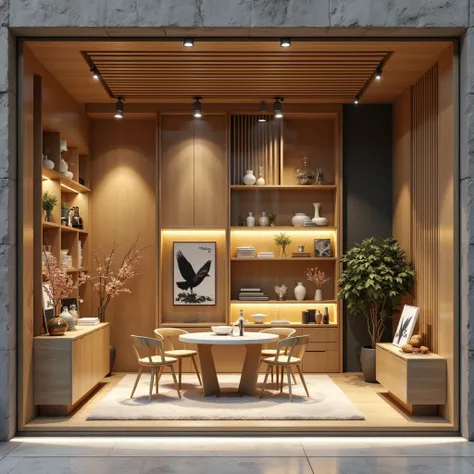 mini store，1：1 reduction ratio,45 degree viewing angle