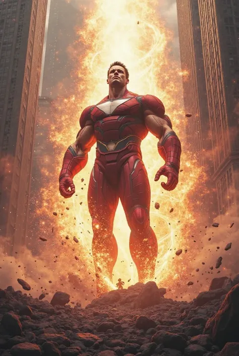 Create an image that refers to the resurrection in Marvel style 