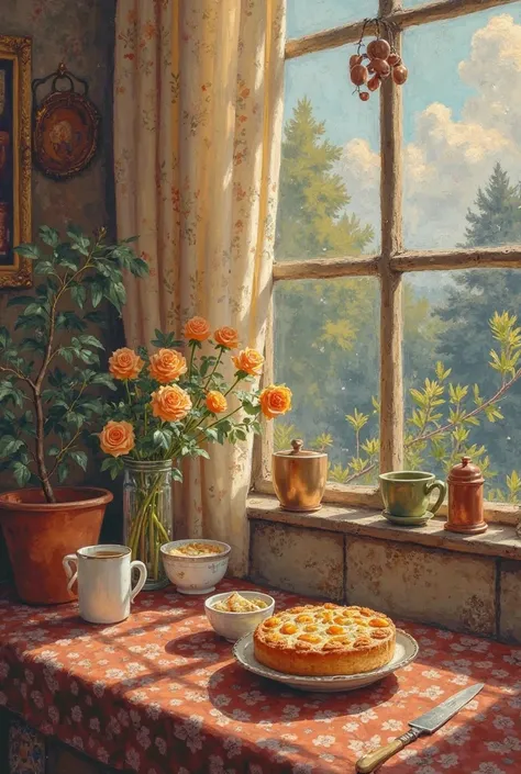 I want to create a painting to be put on canvas with things that represent me but look aesthetically well distributed, everythin...