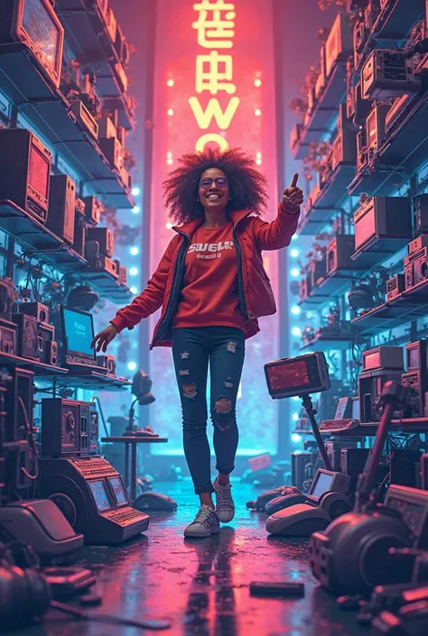 Poster about selling electronics and accessories 

