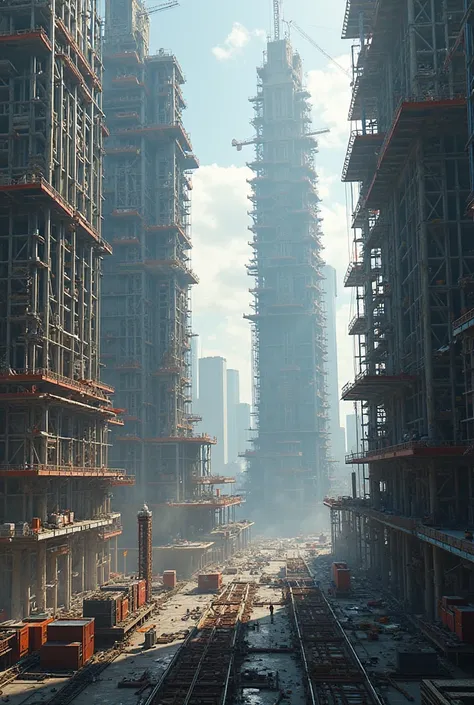 high-rise buildings under construction