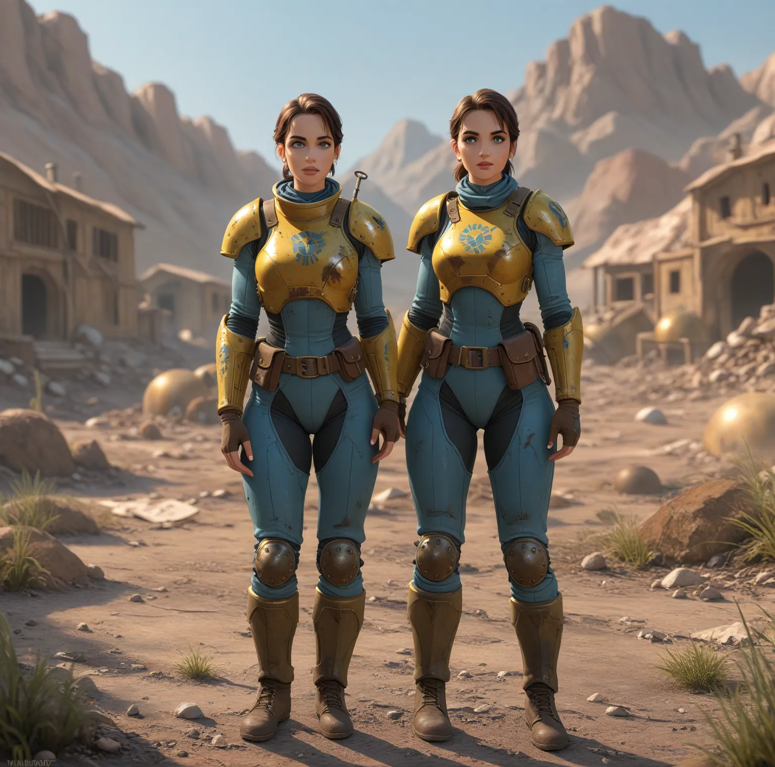 Fallout Woman, Perfect Body, Fallout, Wasteland, Is standing in the wasteland, Wasteland Outfit