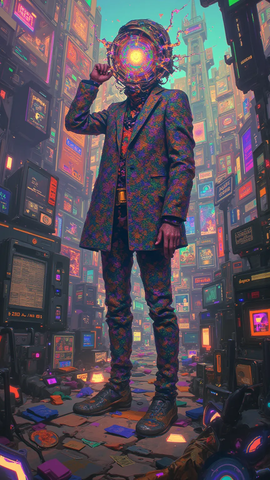Visual Confusion Challenge、
pixel decay、 Mosaics 、UI Overlay、Expressing the “visual bug feeling” of a buggy universe、
