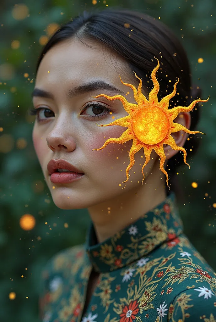 The model wears GAFA-EcoPost [“Ecological publications” — Ideal for an account that disseminates green content on social network...