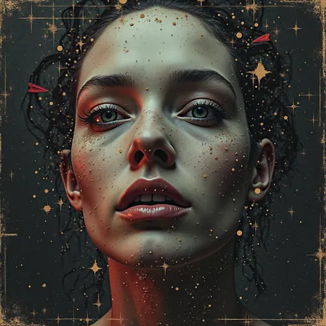 Create an image for an album cover that WITHOUT PUTTING TEXT transmits the message THAT MEANS what the mirror does not convey an...