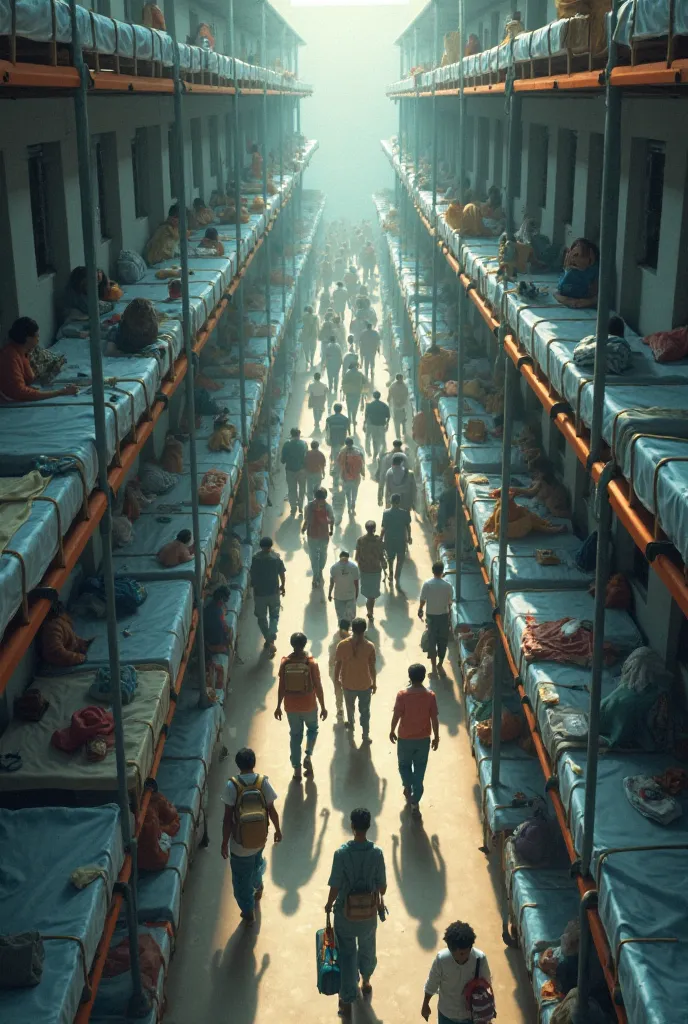 Make 118 people return to the dormitory full of beds