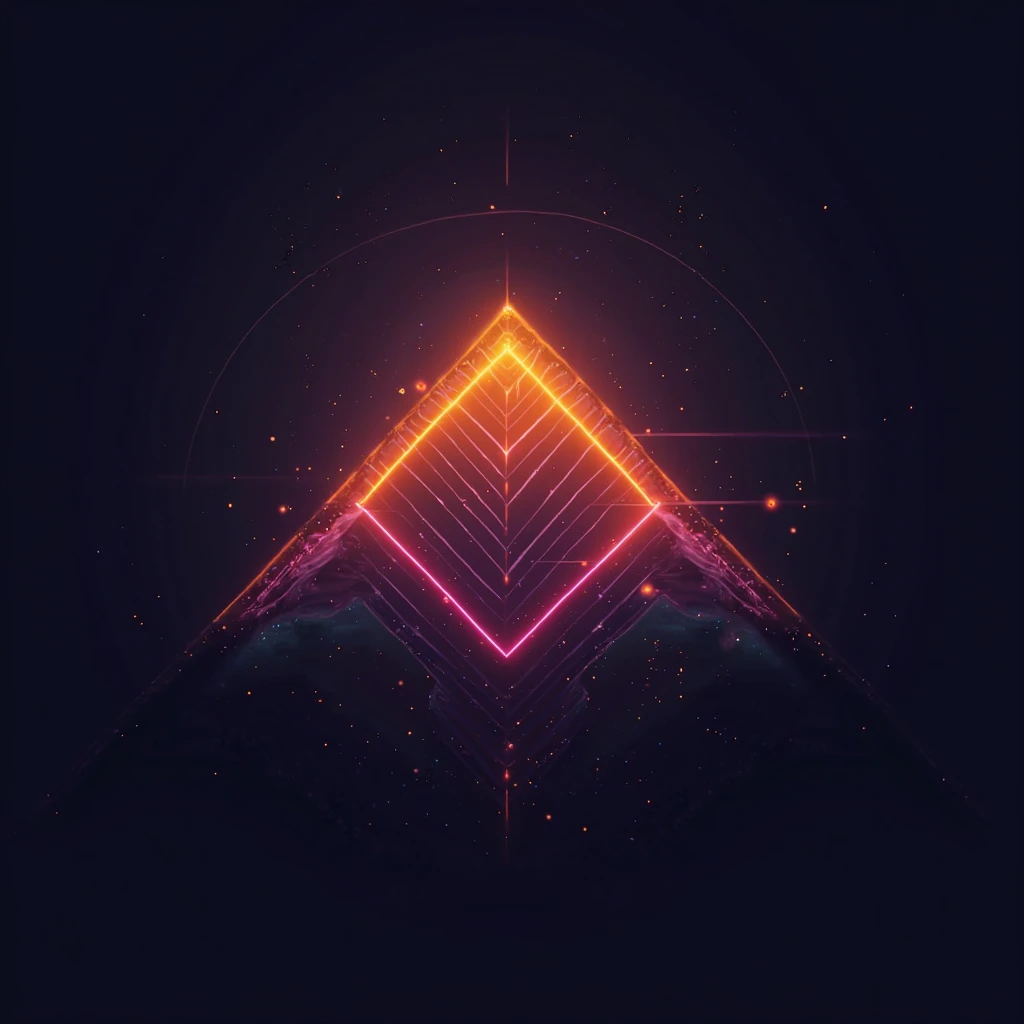 A mesmerizing, high-resolution, 4K futuristic Elegant prestige logo with gradient aesthetic, dominated by a rich, bold color pal...
