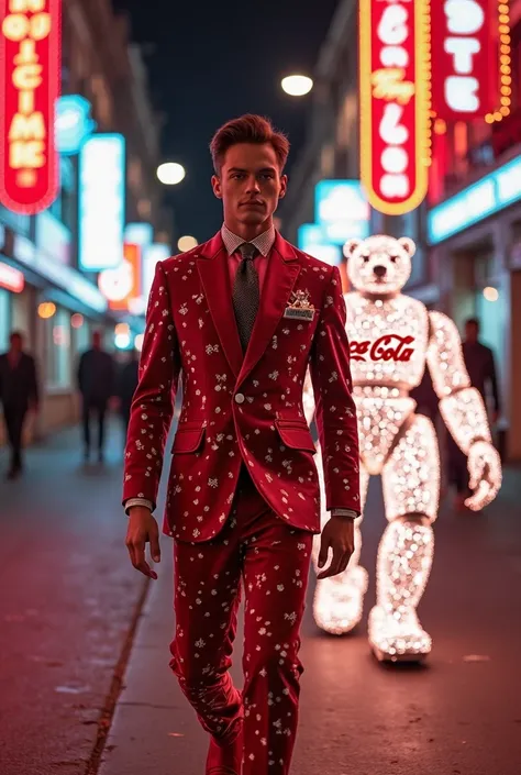  Coca-Cola – James Quincey
A neon-lit street with vintage and futuristic fusion — classic Coca-Cola signs reimagined in hologram...