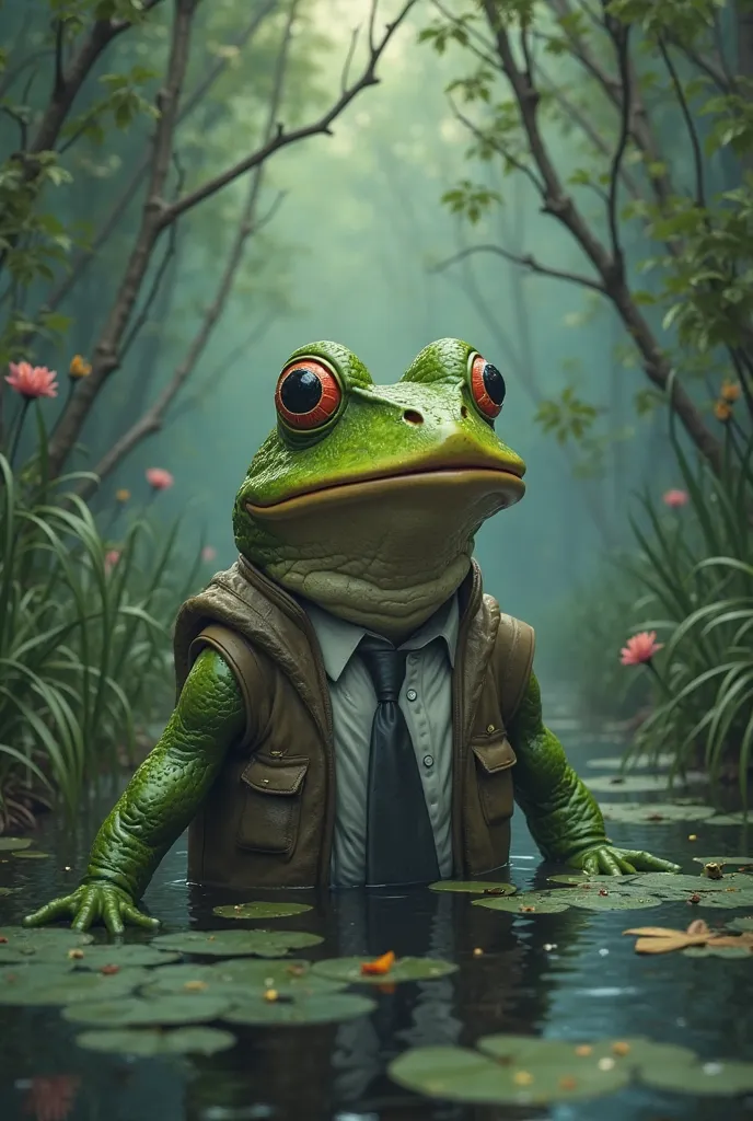 masks of earnest men.

Frog Man Quotes:
“I ask...to be able to ask for blessings. There is no limit to!”

The atmosphere is quie...