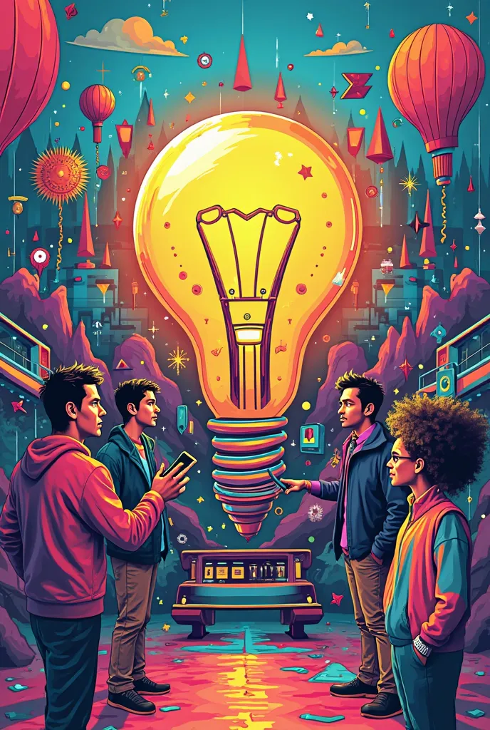create a catchy attractive colourful and pop art standee for IDEA SPRINT a validation bootcamp for early startups