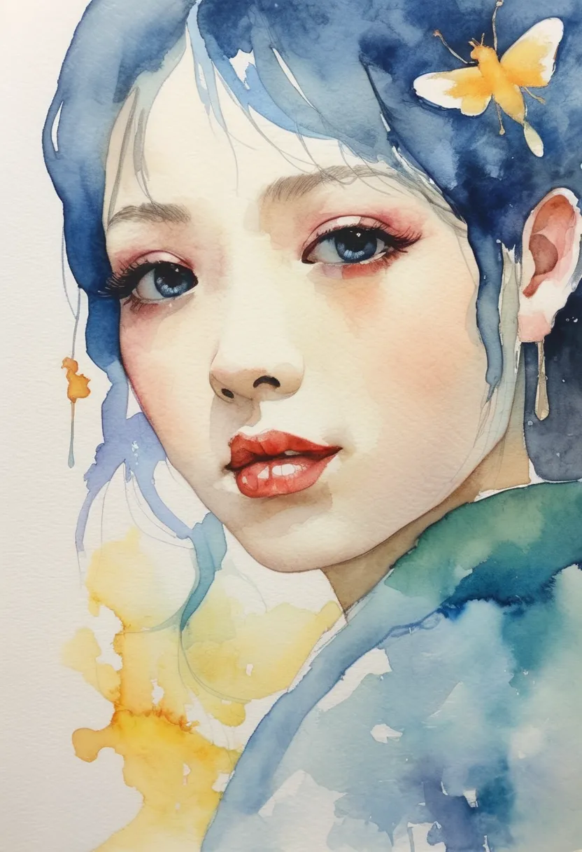 ((art style: Terada Katsuya   )),  Terada Katsuya style、8k, high resolution, Exquisite and Detailed Masterpiece , (Summer vacati...