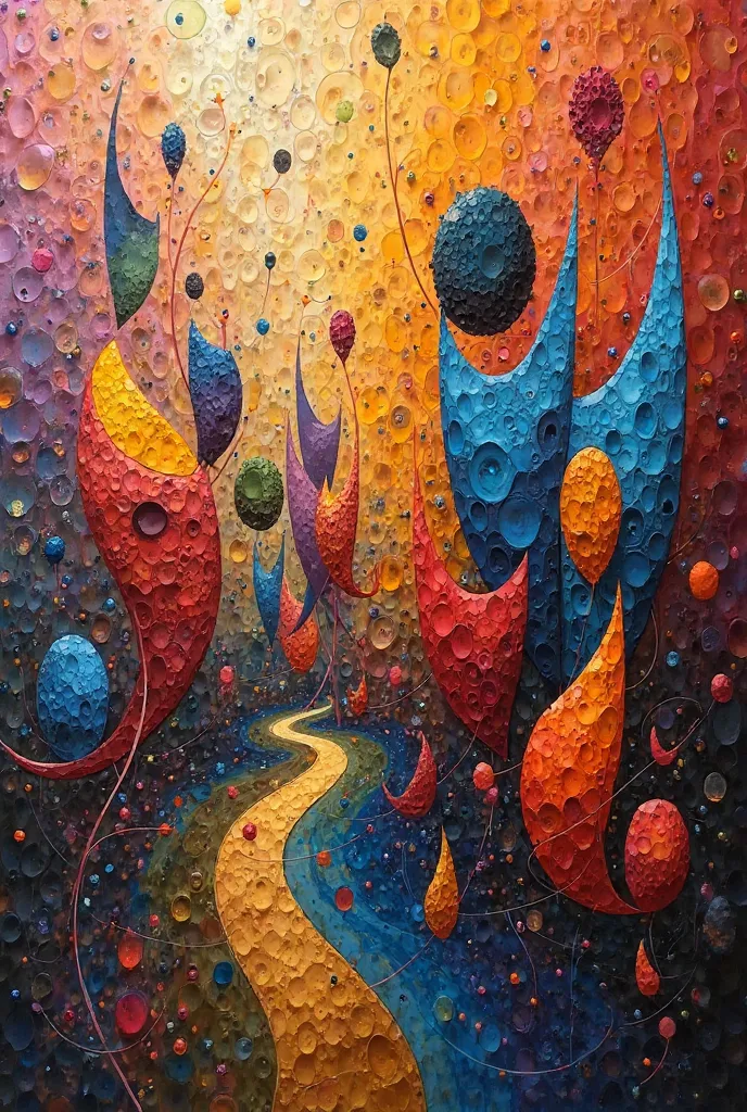 Encadrement pour une peinture abstraite 