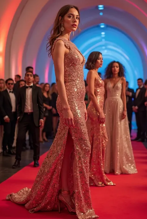 A image of like met gala or interview 