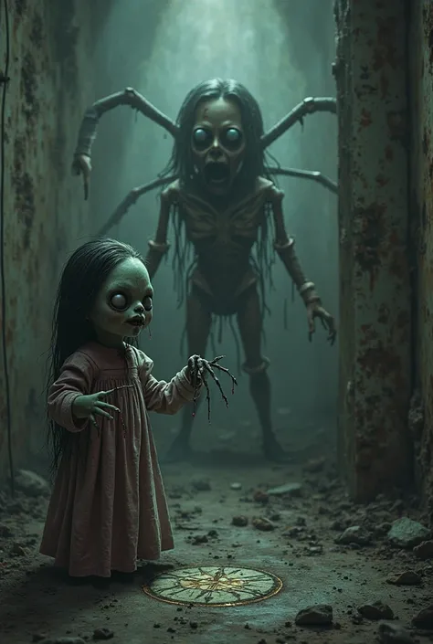 A doll summoning another cursed doll 