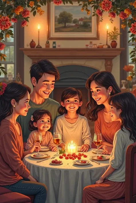 Creat a family gethering invitation card 