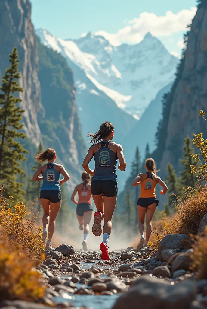 Make a themed merchandise showcase for a Nike running shoe campaign